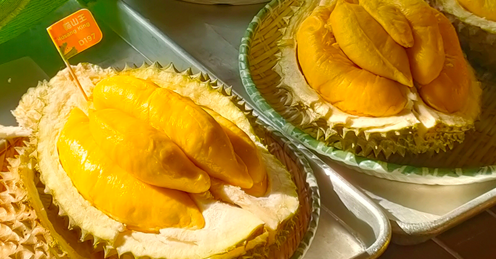 Musang King durian with golden yellow fleshWhat Musang King Tastes Like
