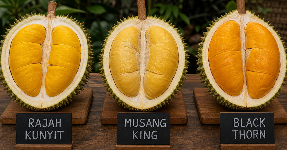 Rajah Kunyit vs Musang King vs Black Thorn
