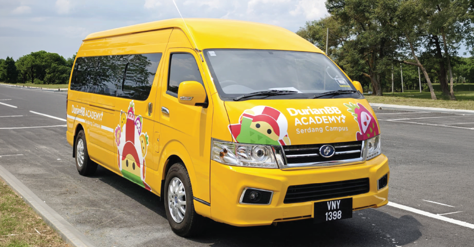 DurianBB Academy yellow color suttle van